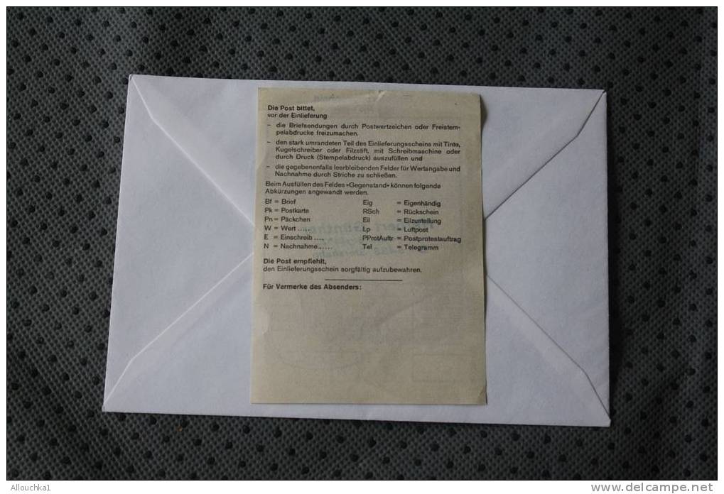 Recommandé 1981 DEUTSCHE BUNDESPOST MARCOPHILIA LETTRE DISTRIBUTEUR AFF AVEC VIGNETTES - Timbres De Distributeurs [ATM]