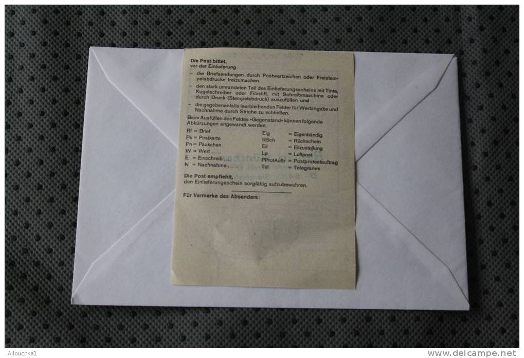 Recommandé 1981 DEUTSCHE BUNDESPOST MARCOPHILIA LETTRE DISTRIBUTEUR AFF AVEC VIGNETTES - Machine Labels [ATM]