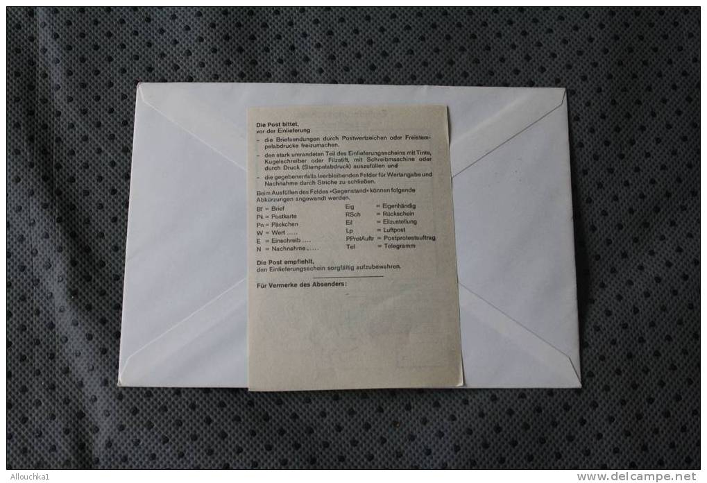 Recommandé 1981 DEUTSCHE BUNDESPOST MARCOPHILIA LETTRE DISTRIBUTEUR AFF AVEC VIGNETTES - Vignette [ATM]