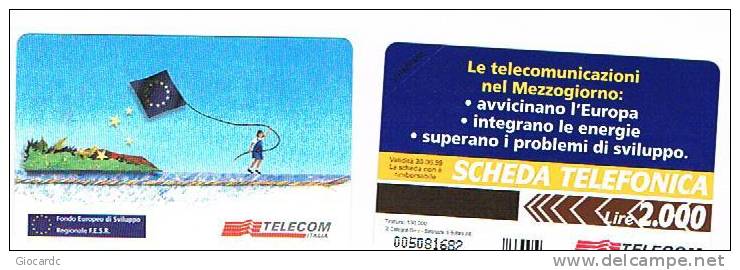 TELECOM ITALIA  - CAT. C.& C 2693 - CONVEGNO FESR 1997 (FONDO EUROPEO SVILUPPO REGIONALE) - NUOVA - Pubbliche Speciali O Commemorative