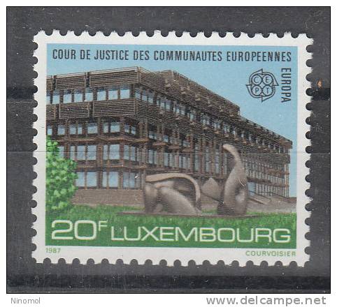 Lussemburgo   -   1987.  Europa. Palazzo Della Corte Di Giustizia Europea. Palace Of The European Court Of Justice. MNH - 1987