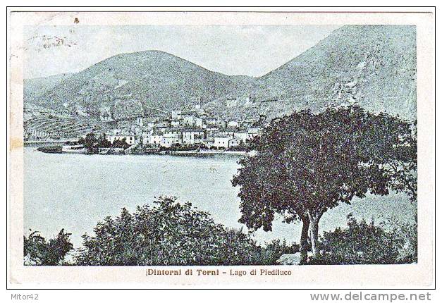 13-Lago Di Piediluco-Terni-Umbria-V.1917 X Melilli-Siracusa-Sicilia. - Terni