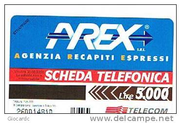 TELECOM ITALIA  - CAT. C.& C   2865 - AREX: AGENZIA RECAPITI ESPRESSI )  - NUOVA - Pubbliche Speciali O Commemorative