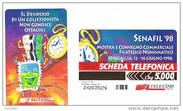 TELECOM ITALIA  - CAT. C.& C  2899 - SENAFIL 98 , SENIGALLIA (AN) 1998  - NUOVA - Pubbliche Speciali O Commemorative