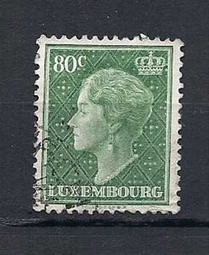 417  Obl   Y  &  T  Luxembourg    (grande Duchesse Charlotte) - 1948-58 Charlotte De Profil à Gauche