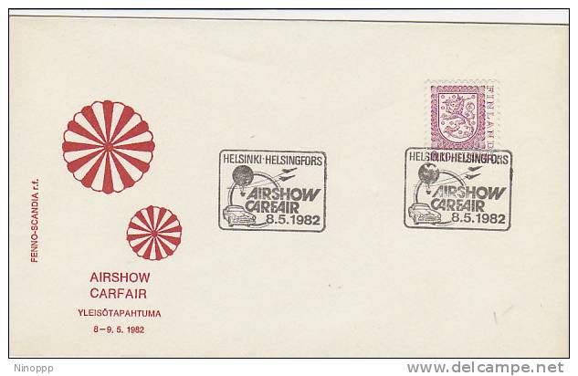 Finland-1982 Airshow Carfair Souvenir Cover - Used Stamps