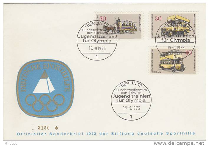 Germany-1973 Transport   FDC - Cars