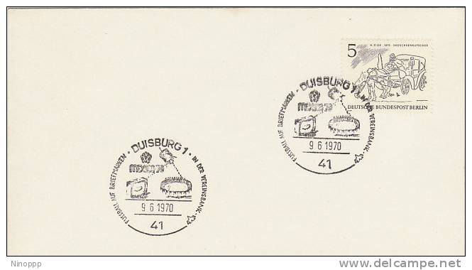 Germany Berlin-1970 H Zille 5pf, Cars, Olymics, Souvenir Cover - Cars
