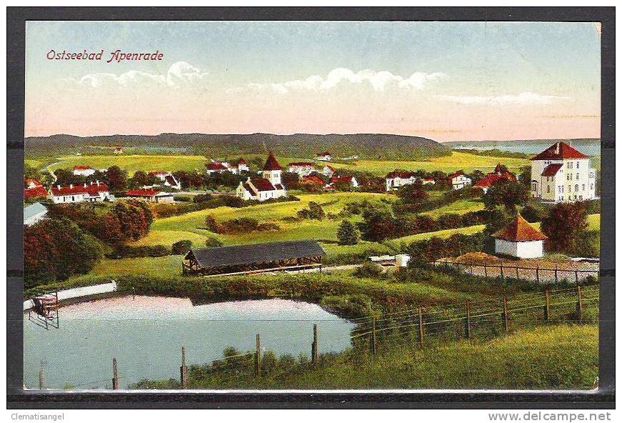 TOP!! OSTSEEBAD APENRADE * GESAMTANSICHT  * 1920 **!! - Nordschleswig