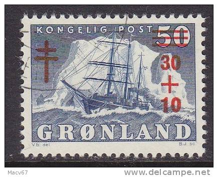 Greenland B 1   (o)  T.B.  SAILING SHIP - Used Stamps
