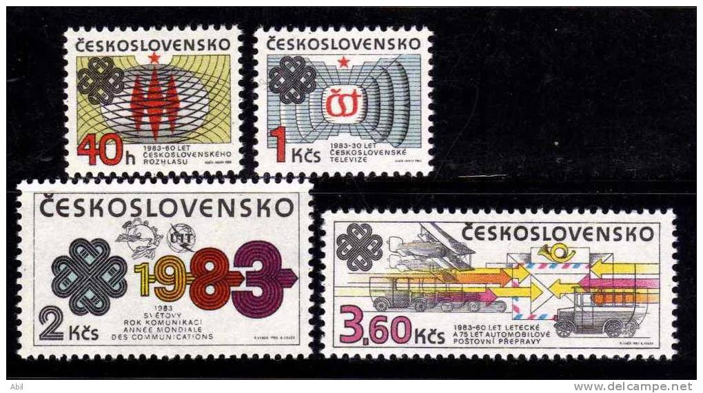 Tchécoslovaquie 1983 N°Y.T. : 2525 à 2528** - Unused Stamps