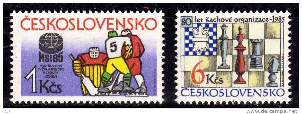 Tchécoslovaquie 1985 N°Y.T. : 2625 Et 2626** - Unused Stamps