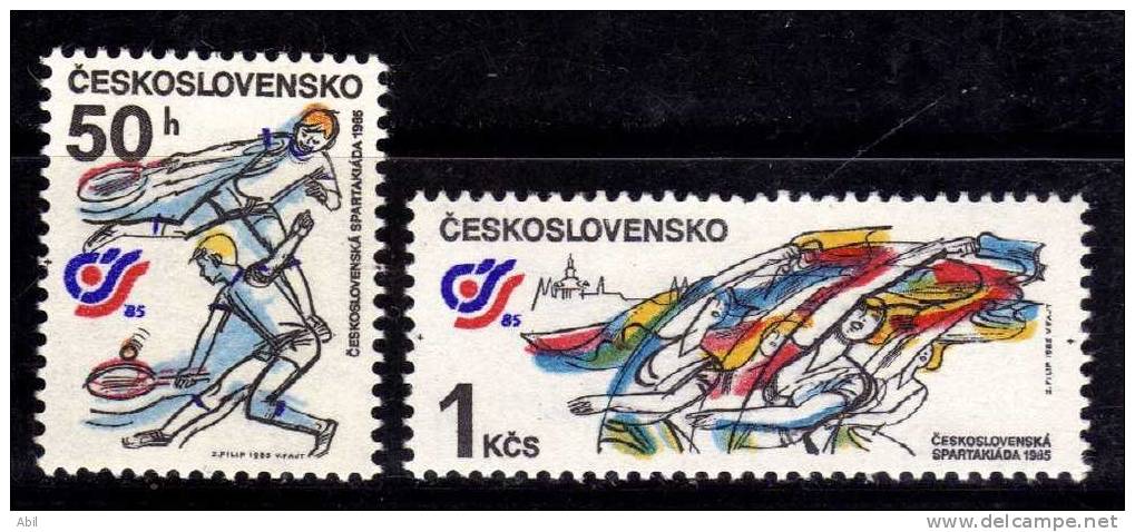 Tchécoslovaquie 1985 N°Y.T. : 2632 Et 2633** - Neufs