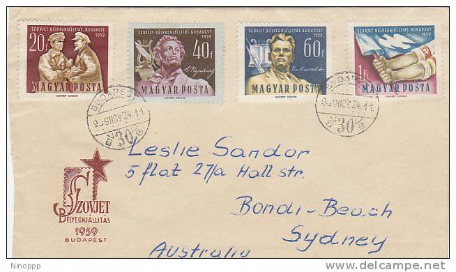 Hungary-1959 Cover Sent To Australia - Used Stamps