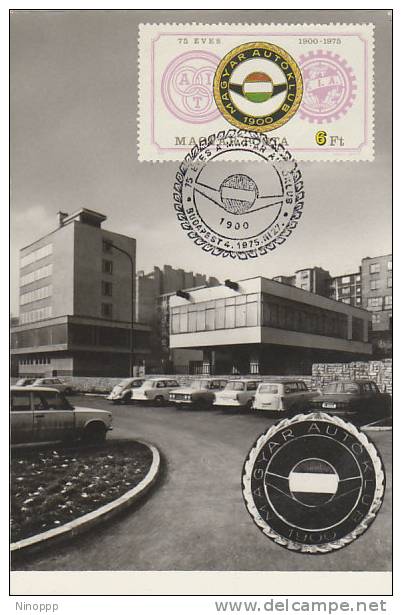 Hungary-1975 Hungarian Auto Club Maximum Card - Maximum Cards & Covers