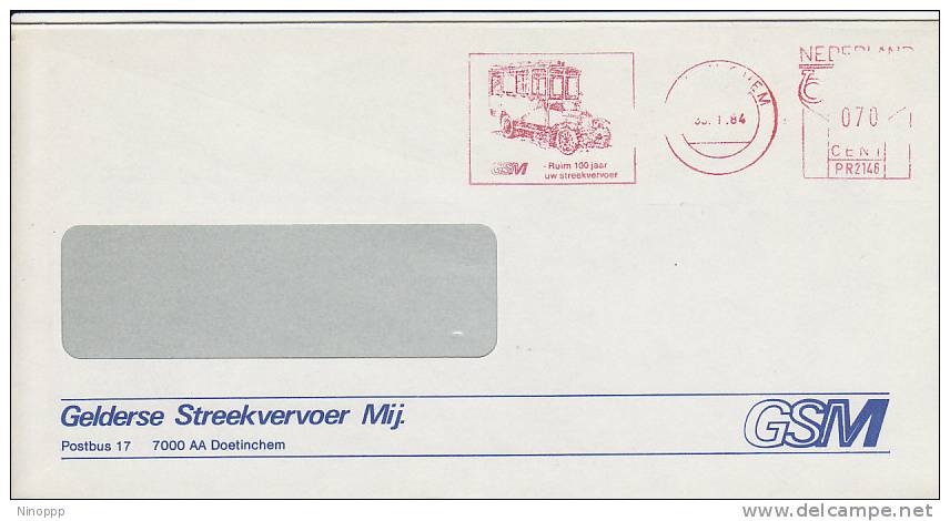 Netherland-1984  Red Cancellation,Car - Automobile