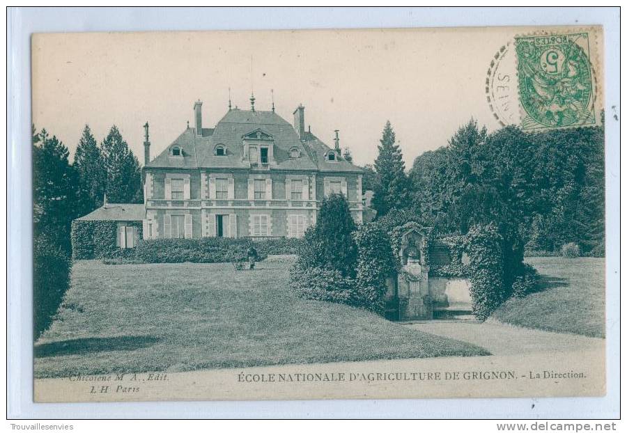 ECOLE NATIONALE D'AGRICULTURE De GRIGNON - LA DIRECTION - Grignon