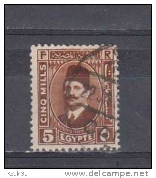 Egypte YT 122 Obl : Roi Fouad 1er - Used Stamps