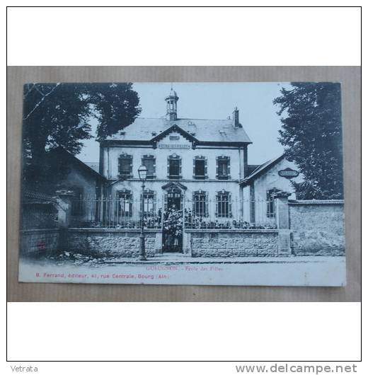 Carte Postale Gueugnon, École Des Filles, Affranchie : 1907 - Gueugnon