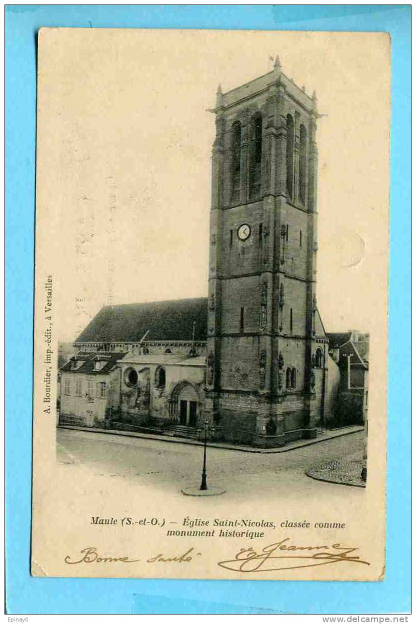 B - 78 - Maule - L'église Saint Nicolas - - Maule