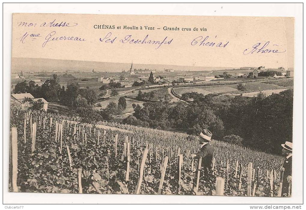 Chénas(69) : Vigne Du Grand Crue De Vin à Moulin à Vent En 1922 (animée). - Chenas