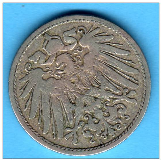 ALEMANIA GERMANY DEUTSCHLAND   - Deutsches Reich / Imperio    10 Pfennig 1896 A - 10 Pfennig