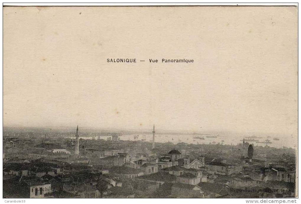 CPA  SALONIQUE (Gréce)  Vue Panoramique     1918   édit  E Le Deley Paris    Y3/503 - Grecia