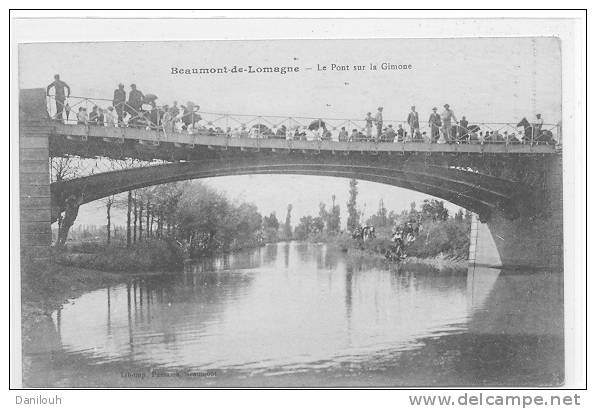 82 // BEAUMONT DE LOMAGNE - Pont Sur La Gimone, ANIMEE - Beaumont De Lomagne