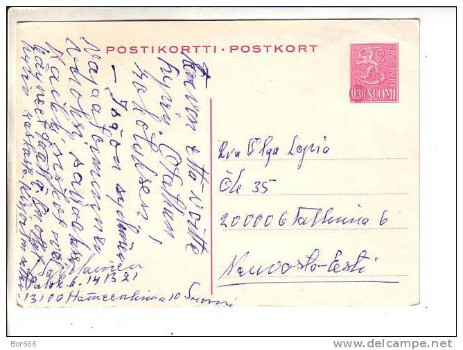 FINLAND POSTCARD With Original Stamp - Interi Postali