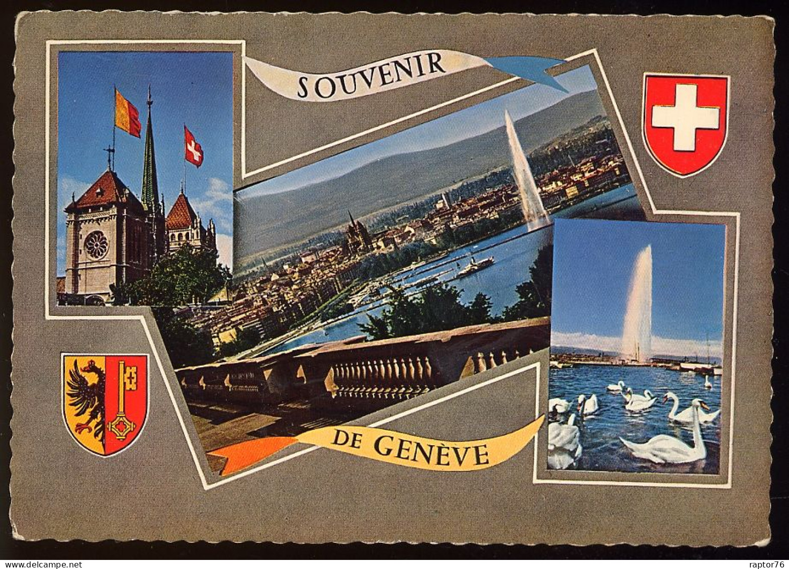 CPSM Suisse Souvenir De GENEVE  Multi-vues - Genève