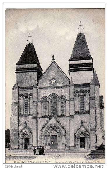 Gournay En Bray - Façade De L' Eglise St Hildevert  : Achat Immédiat - Gournay-en-Bray