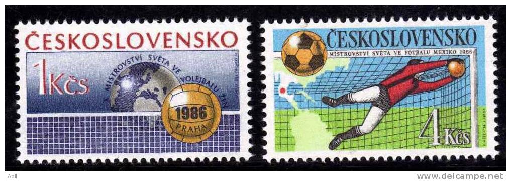 Tchécoslovaquie 1986 N°Y.T. : 2676 Et 2677** - Neufs