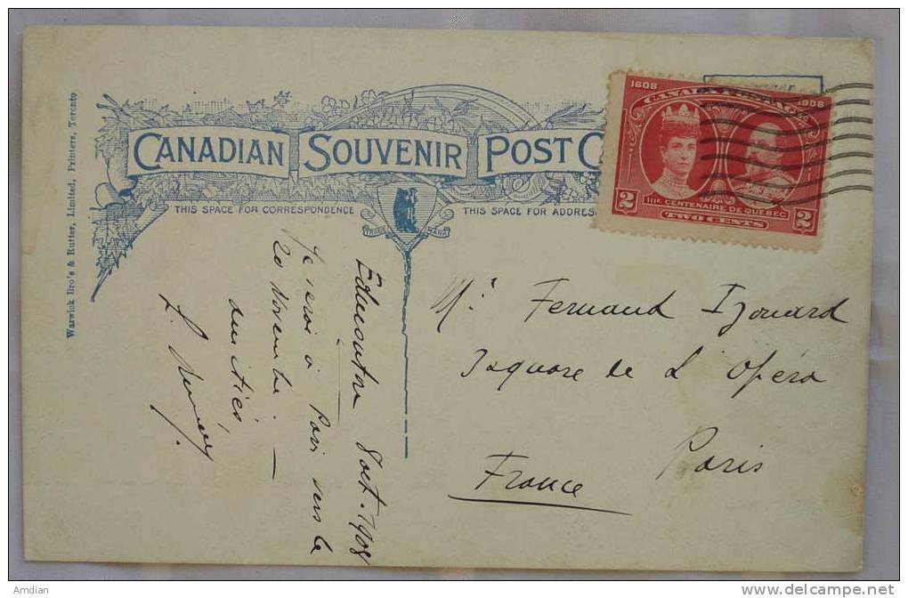 1900s Canadian Souvenir Postcard - Ramparts, Mackenzie River, Western Canada - Other & Unclassified