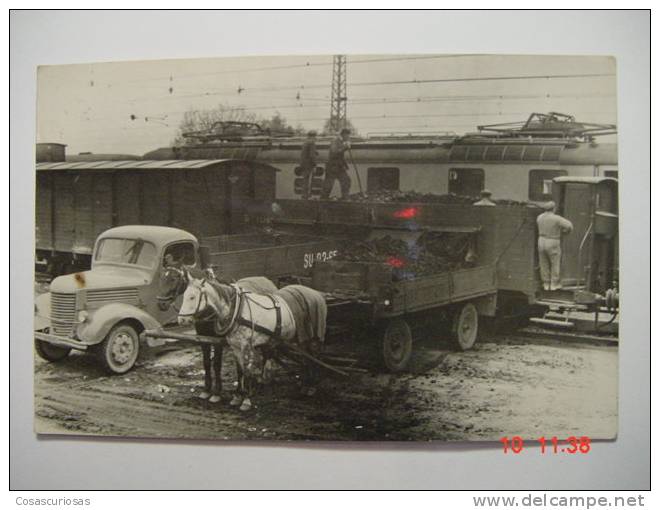 5906 GERMANY DEUTSCHLAND CAMION RAILWAY REAL PHOTO  YEARS  1940  OTHERS IN MY STORE - Trucks, Vans &  Lorries