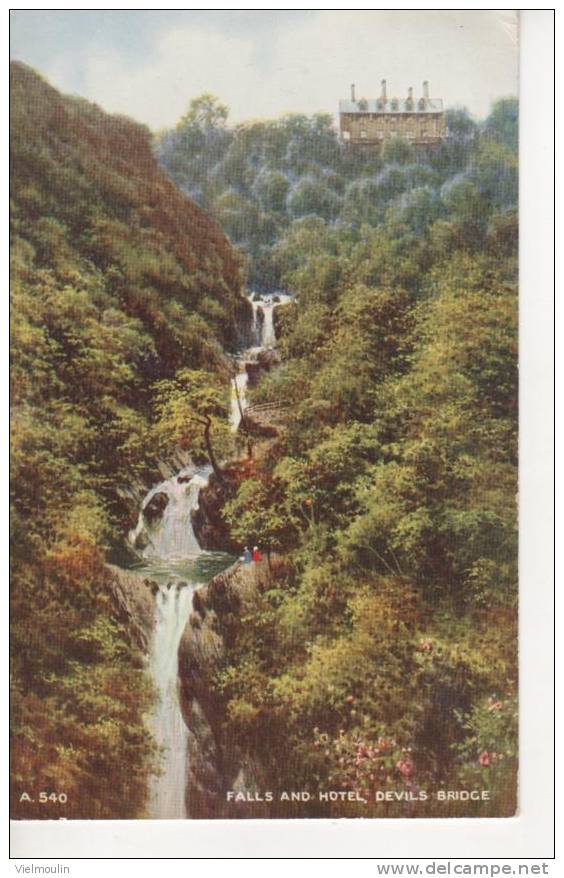 WALES FALLS AND HOTEL DEVILS BRIDGE - Cardiganshire