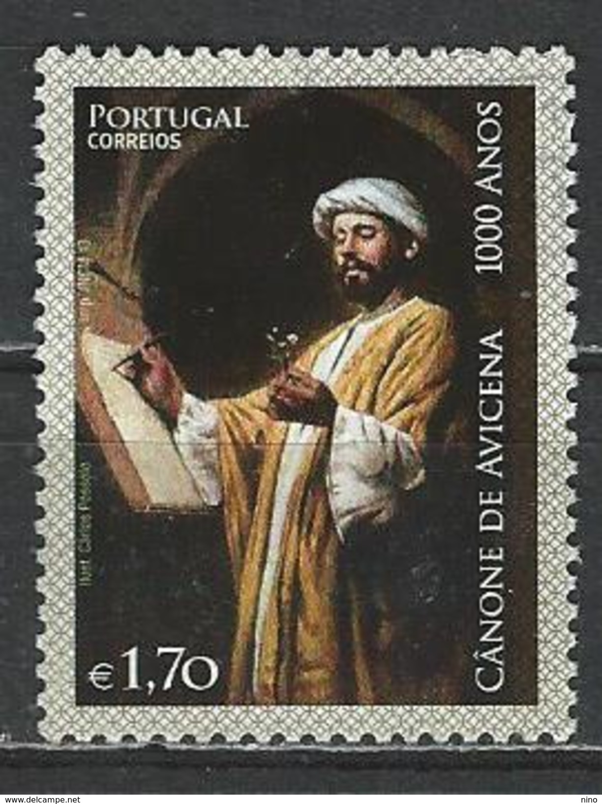 Portugal. Scott # 3543 Used High Value. Canone De Avicena 2014 - Used Stamps