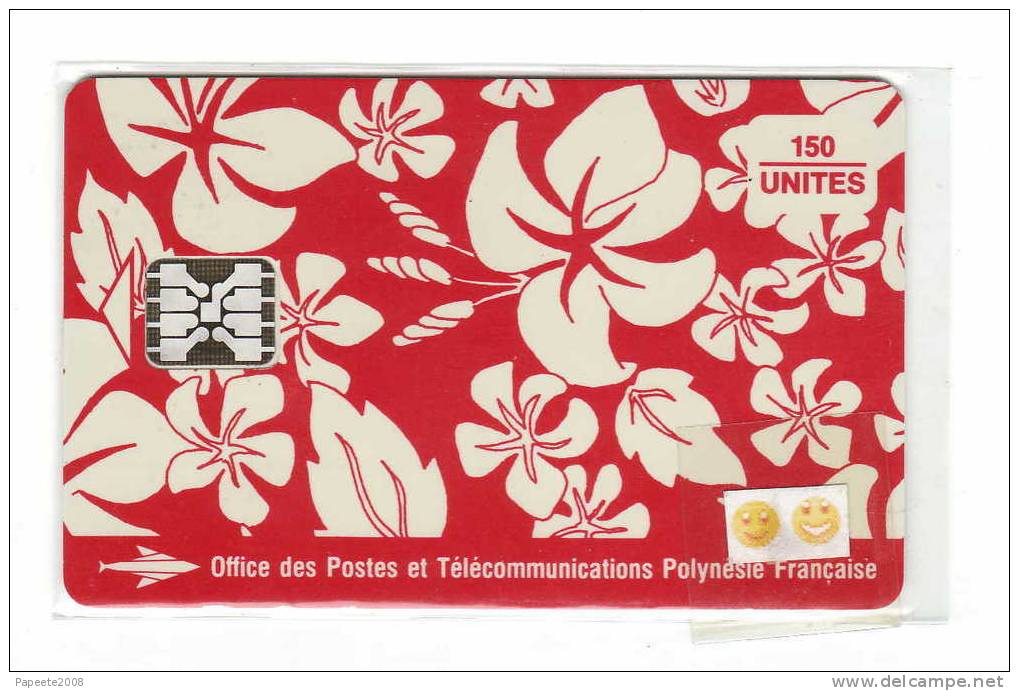 PF19 - PAREO ROUGE - 150 U - SC5 - MATE - 5 N° GE - TTBE à LUXE - French Polynesia