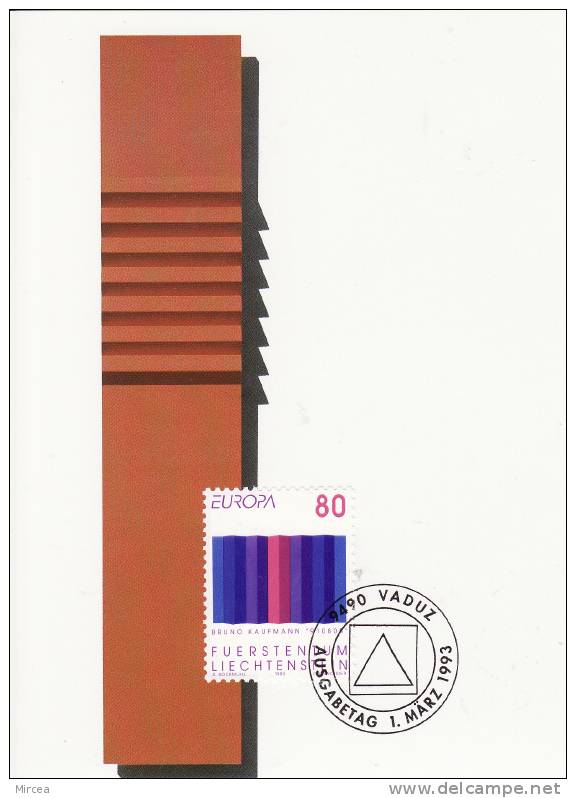 5639 - Liechtenstein Carte - Maximum, Europa - 1993