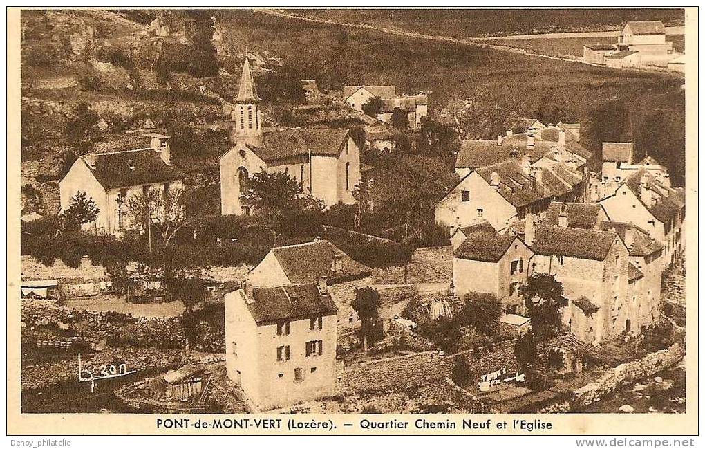 48/ PONT DE MONTVERT /  QUARTIER CHEMIN NEUF ET EGLISE - Le Pont De Montvert