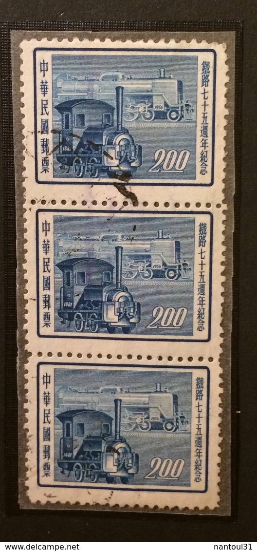 TAIWAN Formose  1956 YT N°210-211-212 - Gebraucht