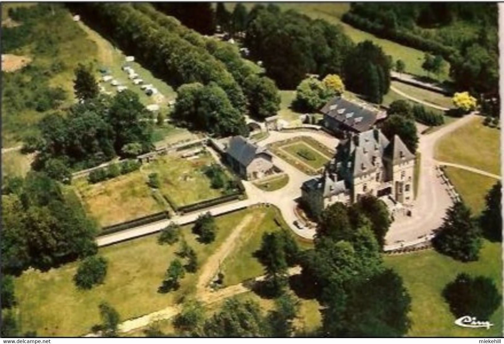 CINEY-CHATEAU SAINT-ROCH-HOTEL-RESTAURANT-VUE AERIENNE-CAMPING - Ciney