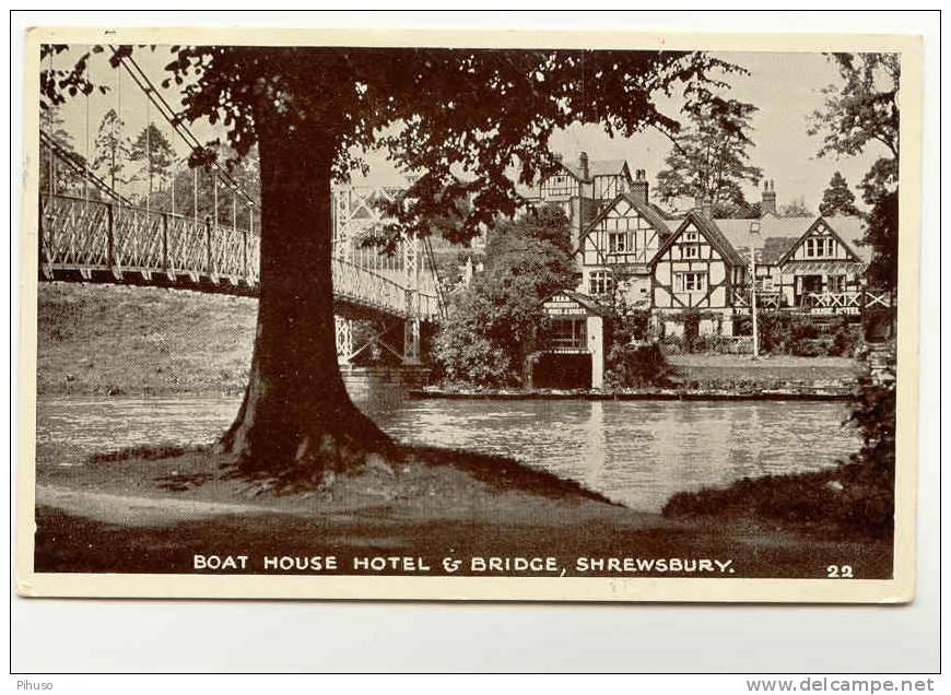 UK683 :  SHREWSBURY : Boat House Hotel & Bridge - Shropshire