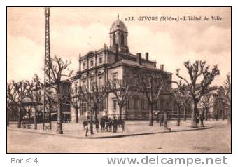 69-3059  -   GIVORS     -   L´ Hôtel De Ville Animée - Givors