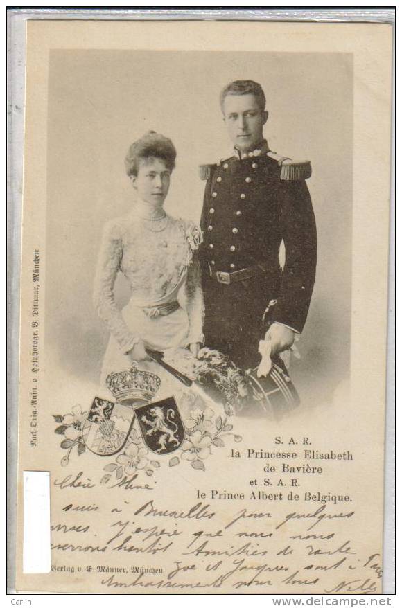 Belgique Princesse Elisabeth Baviere  Prince Albert - Royal Families