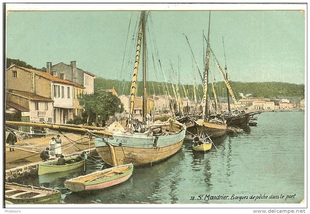 SAINT-MANDRIER  -  Barques De Pêche Dans Le Port - Saint-Mandrier-sur-Mer