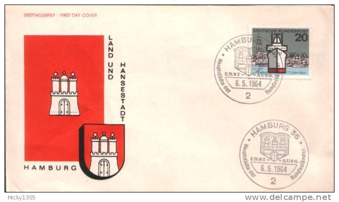 Germany - Mi-Nr 417 FDC (u245)- - 1961-1970