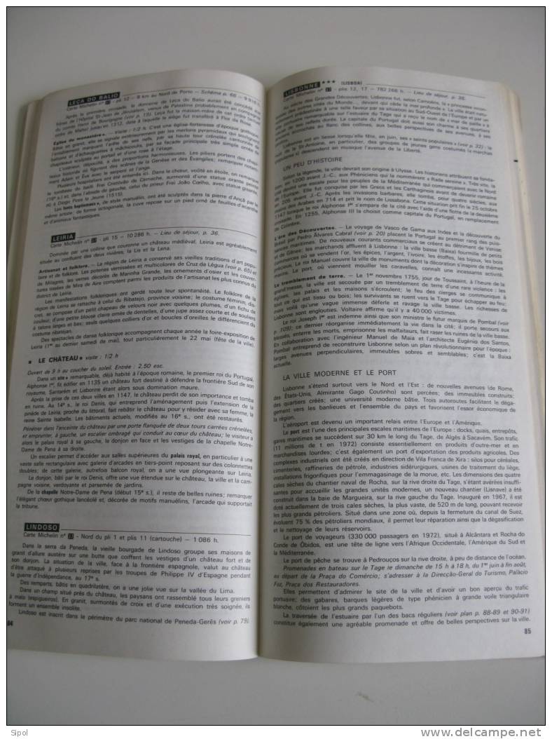 Guides Michelin Vert  : Portugal , Madère Année 1974 - Michelin (guides)