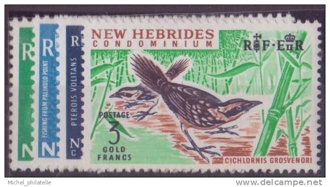 ⭐ Nouvelles Hébrides - YT N° 219 à 222 * - Neuf Avec Charnière ⭐ - Unused Stamps