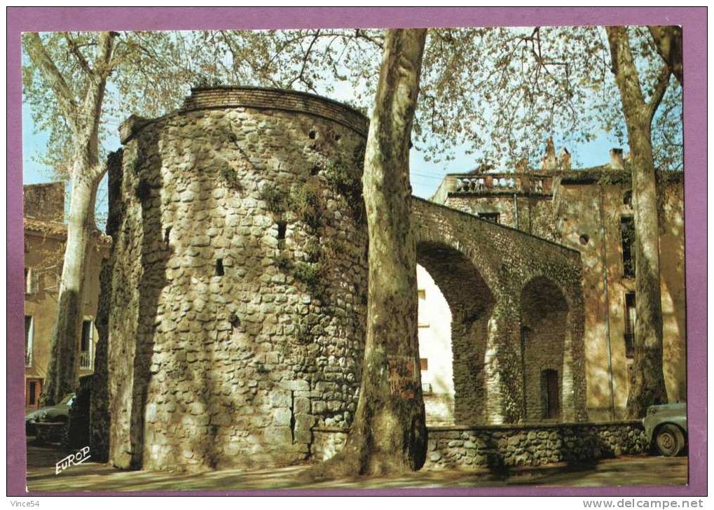 CERET - Tour Et Vieux Remparts Sous Les Platanes. DS Peugeot 203. Ed. Pierron N°MI23. Non Circulé. 2 Scans - Ceret