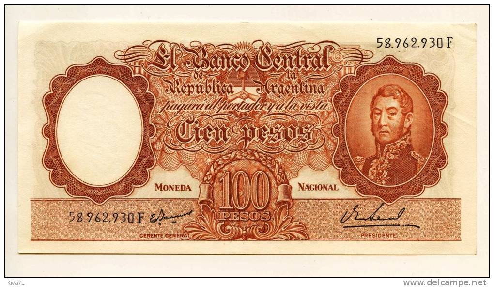100 Pesos     "ARGENTINE"     UNC      Ble 2 - Argentina